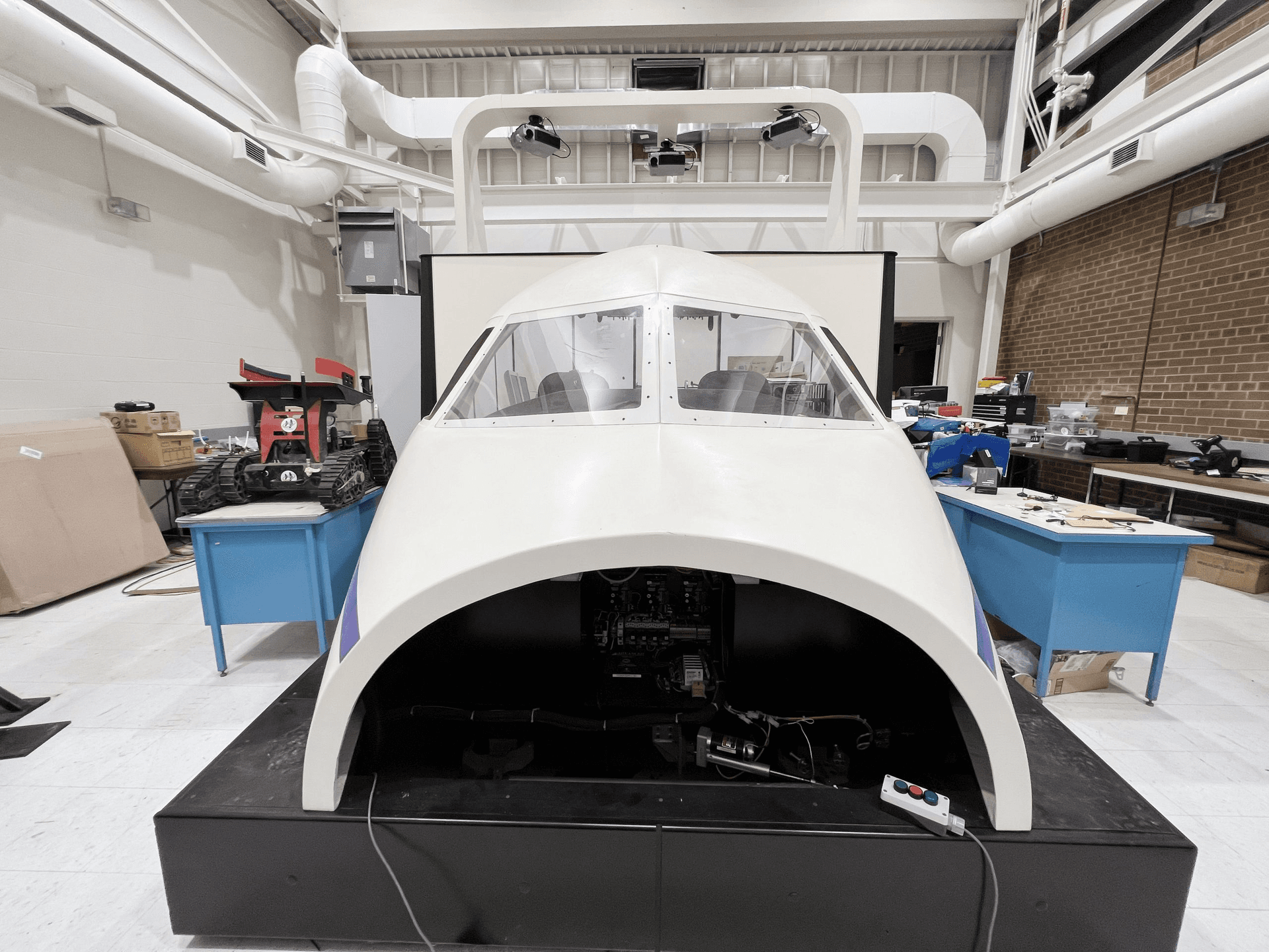 Front half of a plane