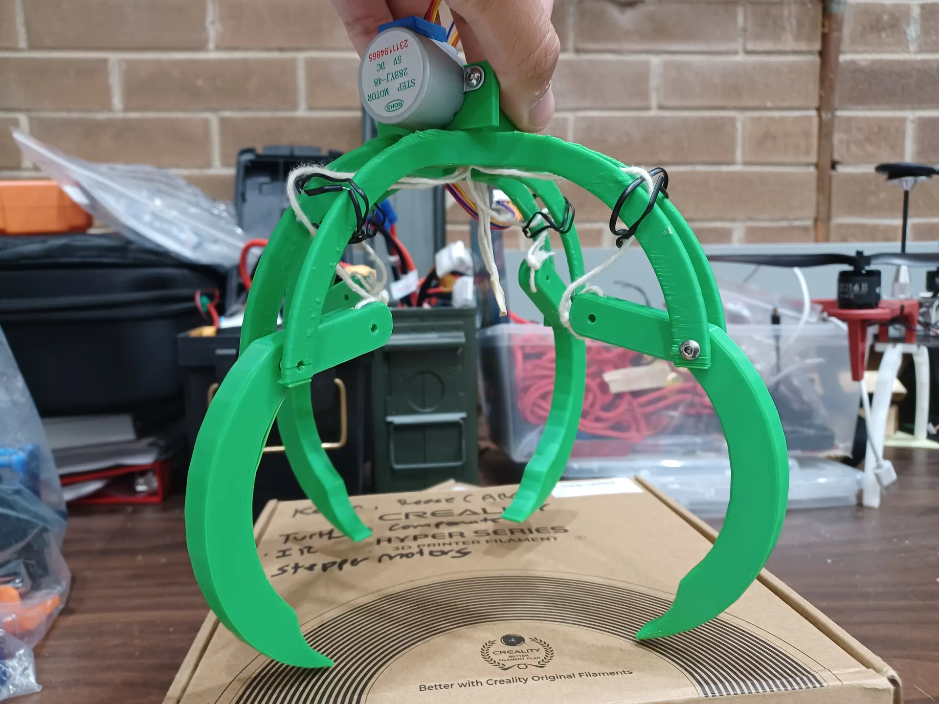 Testing the payload stepper motor